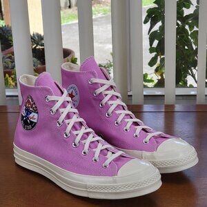 Converse Men's Chuck 70 Hi Logo Play 168097C Peony Pink / Egret Sizes 10 - 10.5